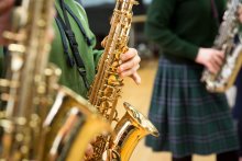 Working 'in harmony' with local primary school musicians